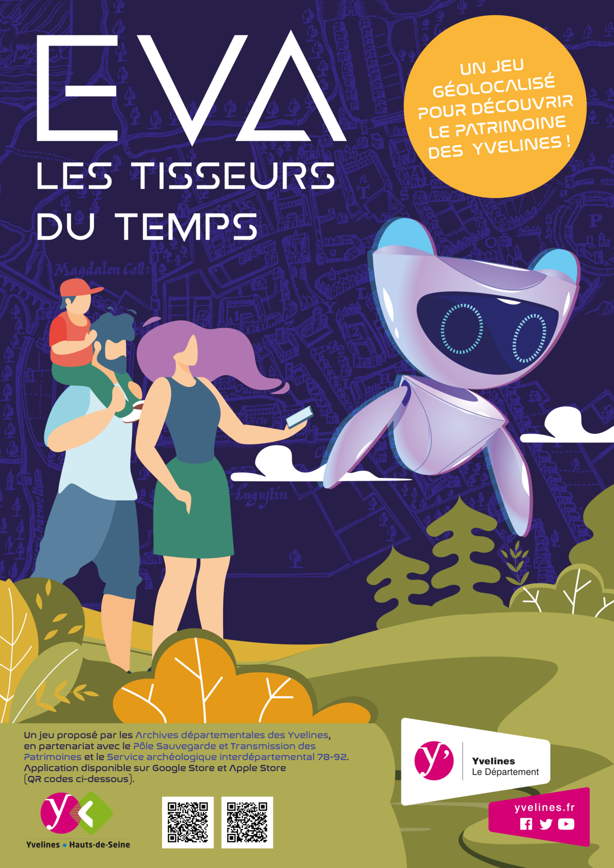 © Seine et Yvelines Archéologie / EPI Yvelines-Hauts-de-Seine EVA – Les Tisseurs du temps : un jeu sur mobile pour découvrir le patrimoine yvelinois